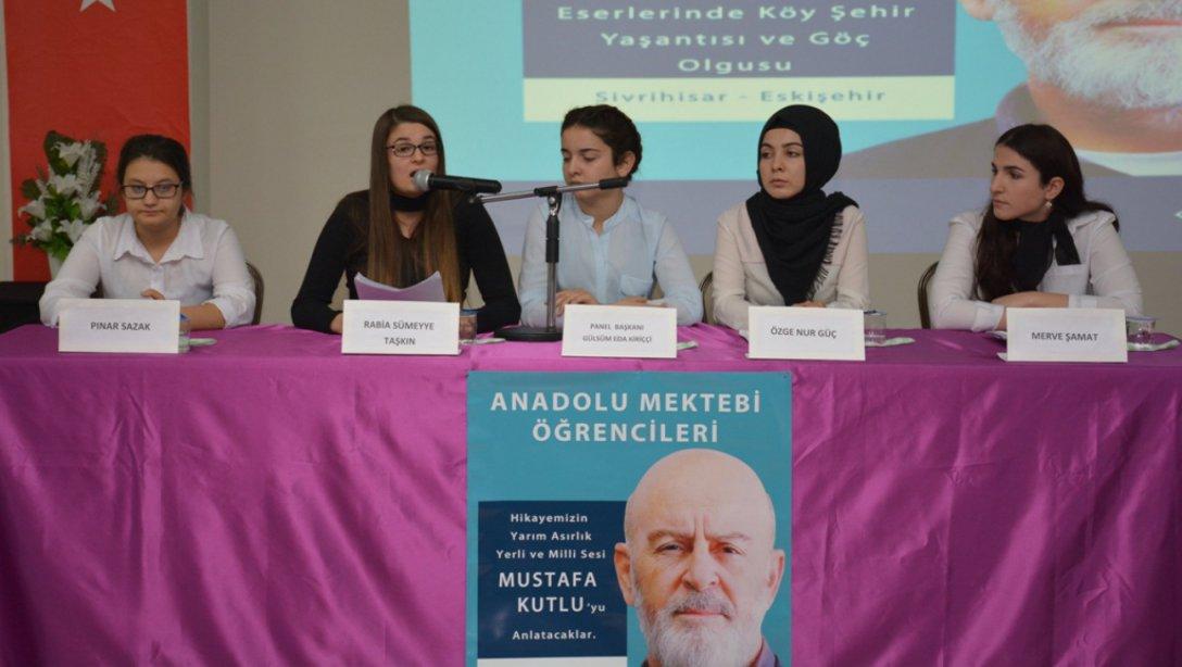 İlçemizde Anadolu Mektebi Yazar Okumaları "Hikayemizin Yarım Asırlık Yerli ve Millî Sesi Mustafa Kutlu" Paneli Yapıldı